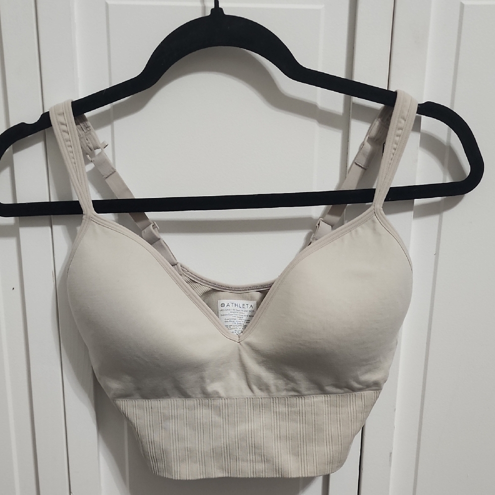 Athleta xs Cream beige Bralette